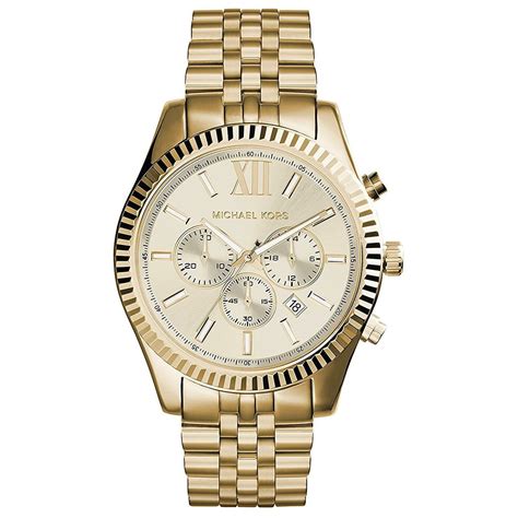 men gold michael kors watch|Michael Kors lexington men's watch.